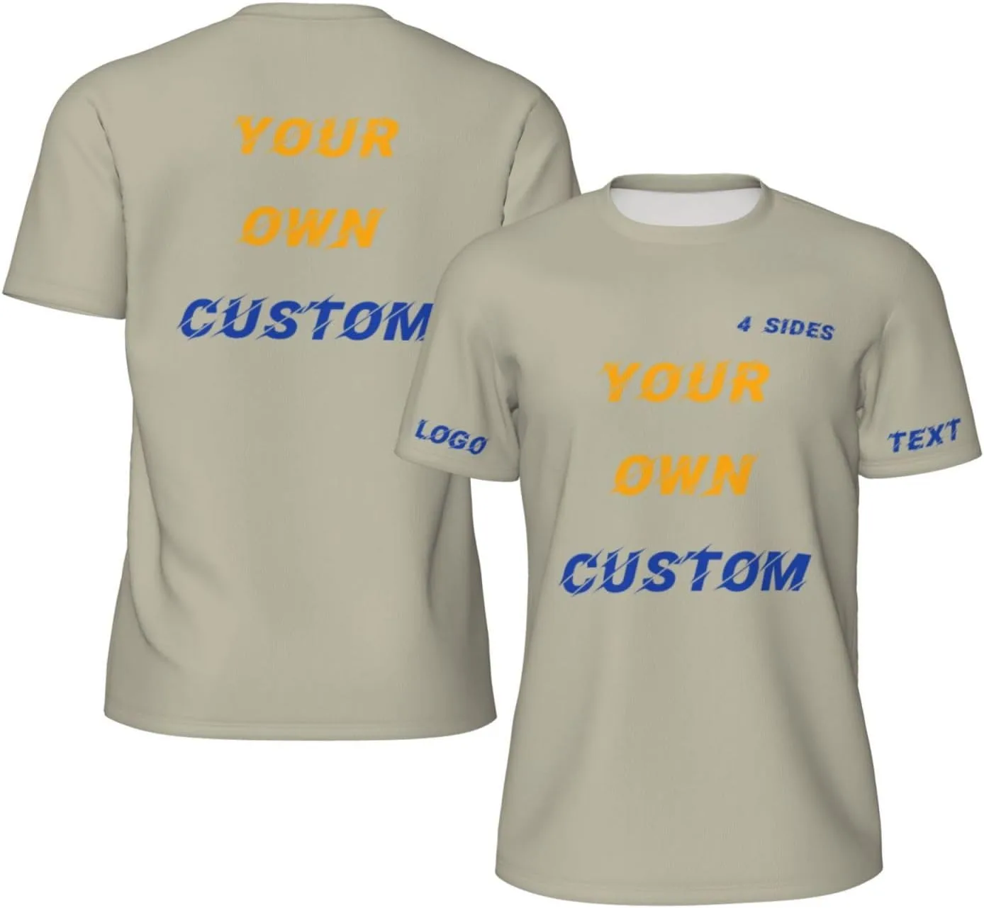 

Футболка Custom с принтом на 4 сторонах