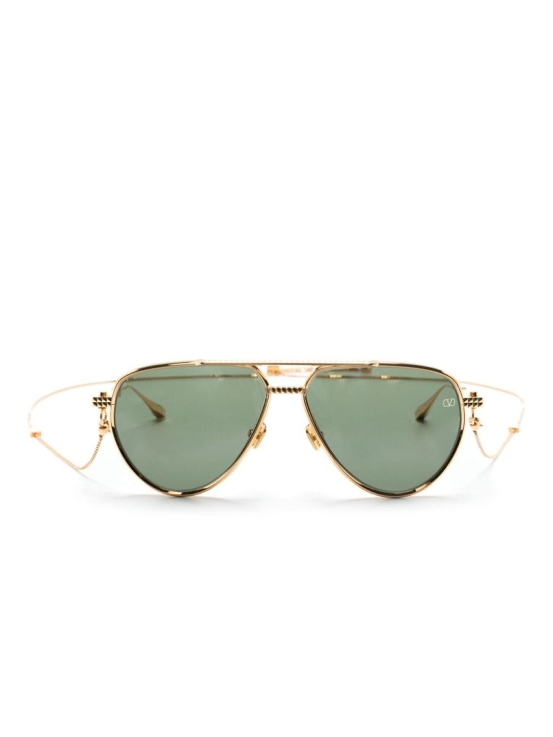 

Valentino Eyewear солнцезащитные очки-пилоты Rockstud, золотой