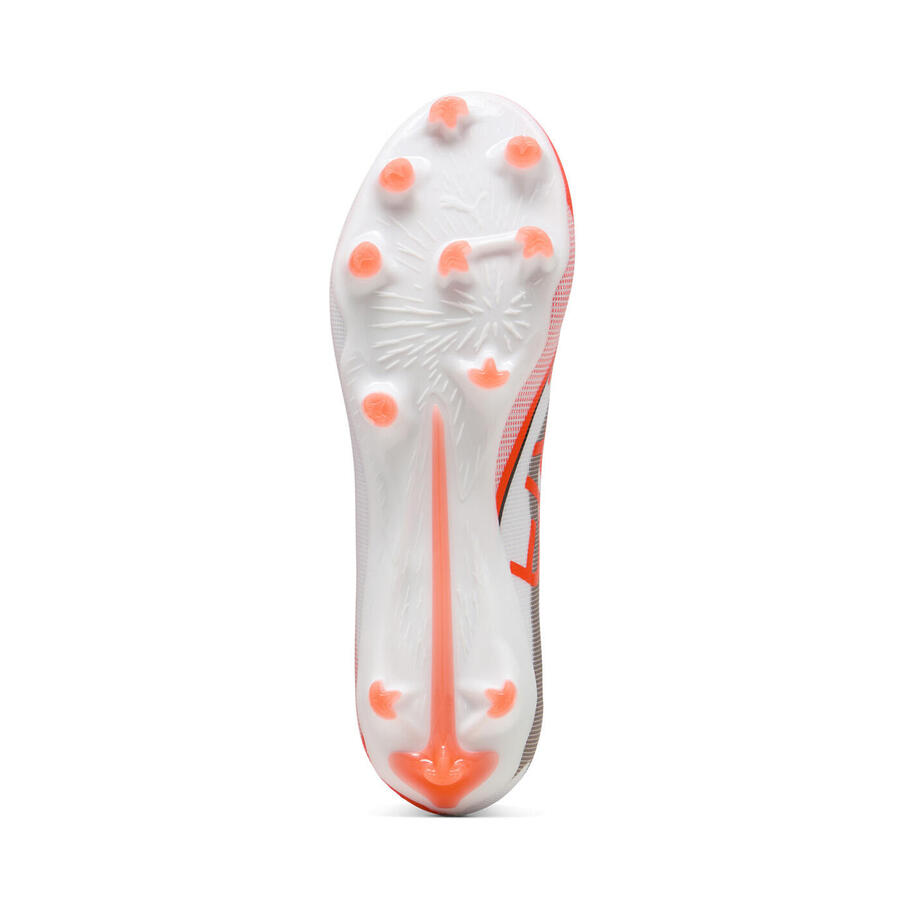 Футбольные бутсы Puma Ultra 5 Match FG/AG белые с оранжевым — фото 2