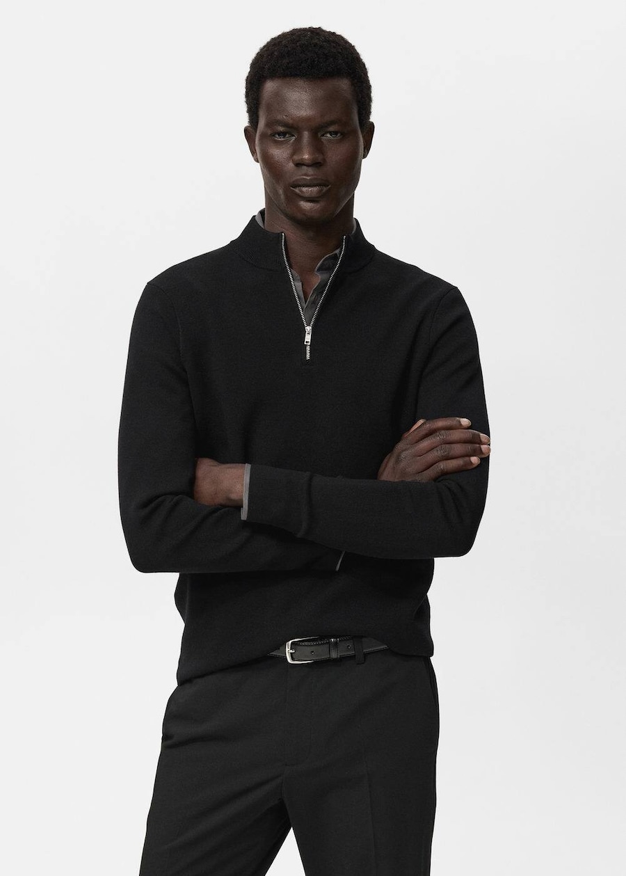 

Свитер MANGO MAN Luxusp, черный