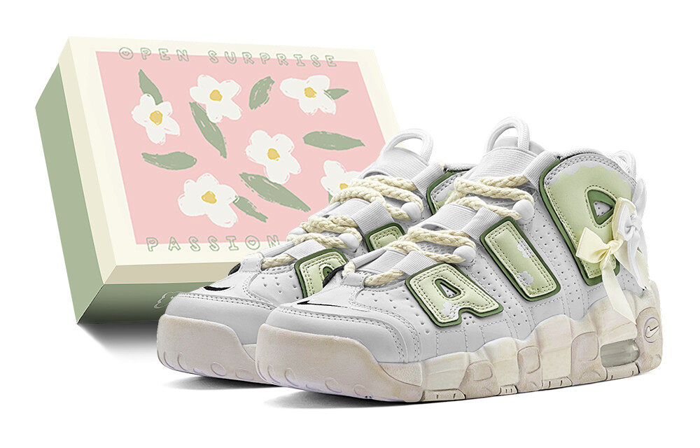 

Баскетбольные кроссовки Air More Uptempo Vintage женские, среднего размера, желтый Nike