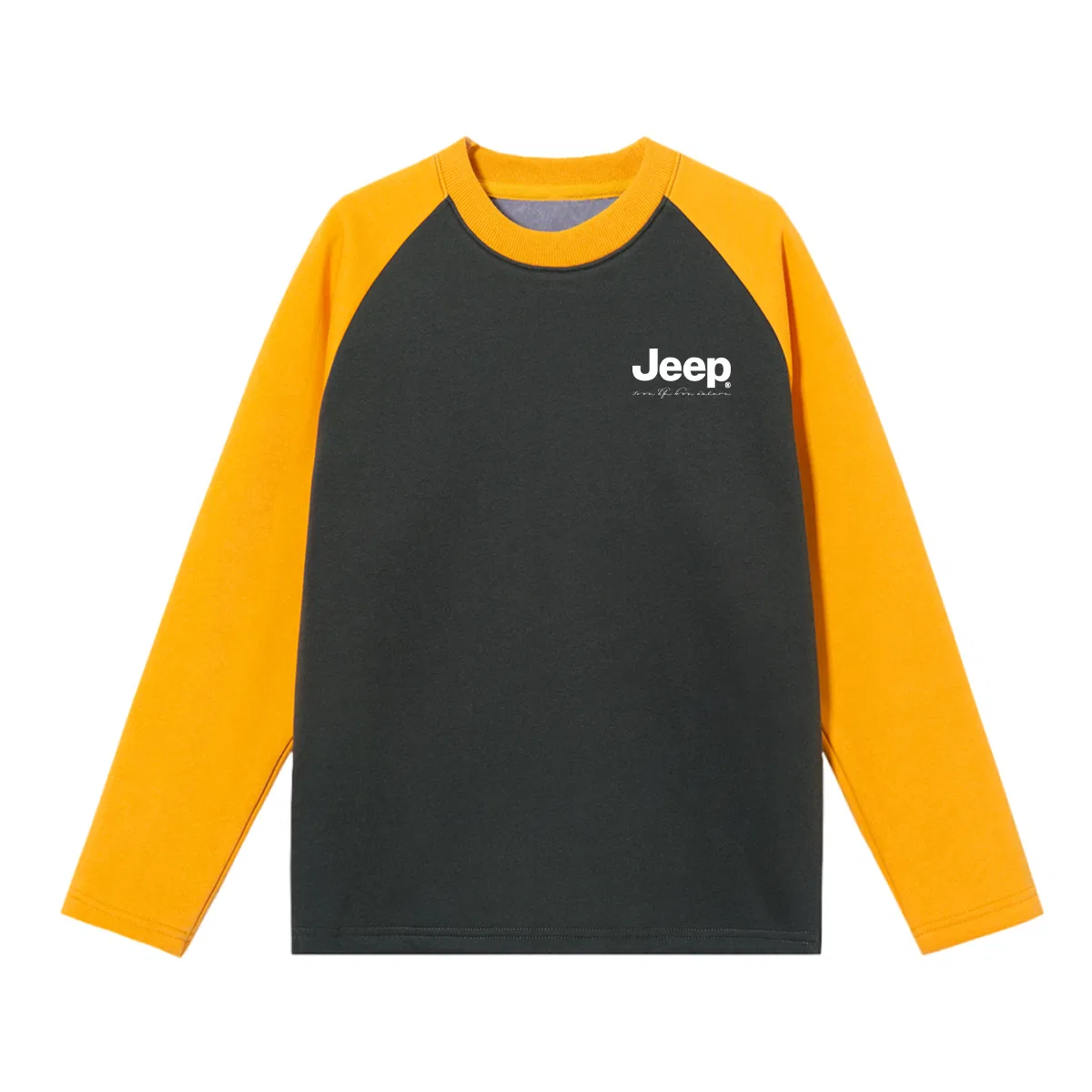 Свитшот детский Grade School с круглым вырезом Moderate Jeep, Black White — фото 3