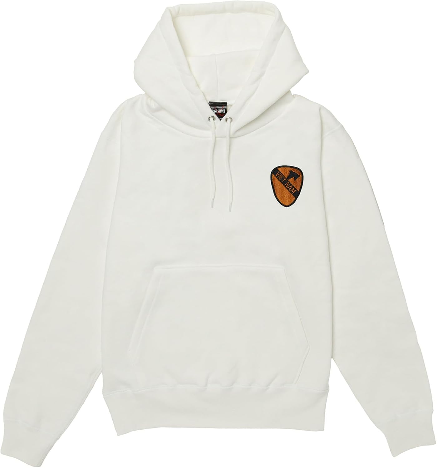 

Толстовка с капюшоном в стиле F, нашивка с гербом армии США, плотная ткань 12,4 унции, подкладка с начесом, толстовка без капюшона, белая F-Style