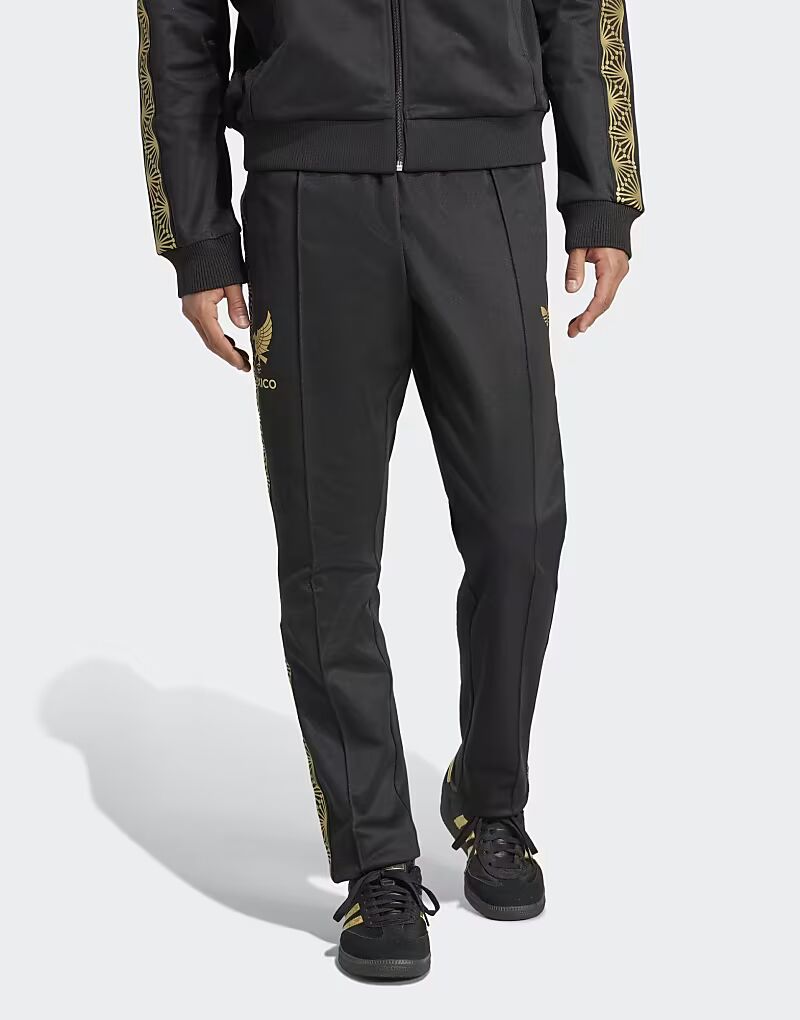 

Штаны спортивные Adidas Originals Mexico gold черного цвета