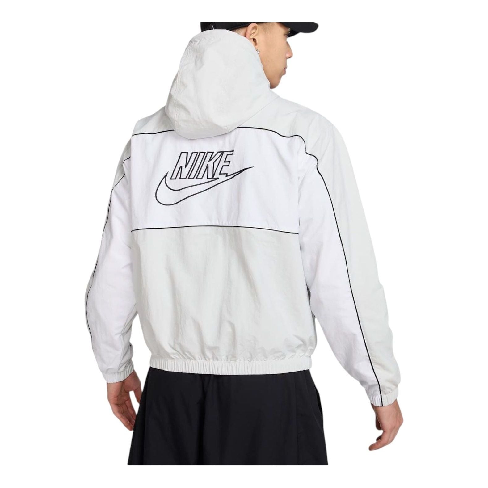 Куртка Nike Club Hooded Jacket Loose Fit Asia Sizing 'Dust White' — фото 2