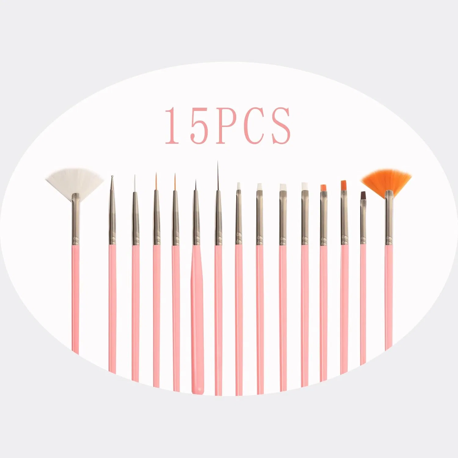 Набор кистей для дизайна ногтей, 31 шт. Sruidylady, Pack Of 31 Pink — фото 2