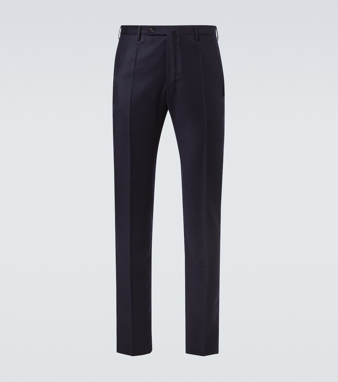 

Брюки узкие из фланели из чистой шерсти Slowear, темно-синий