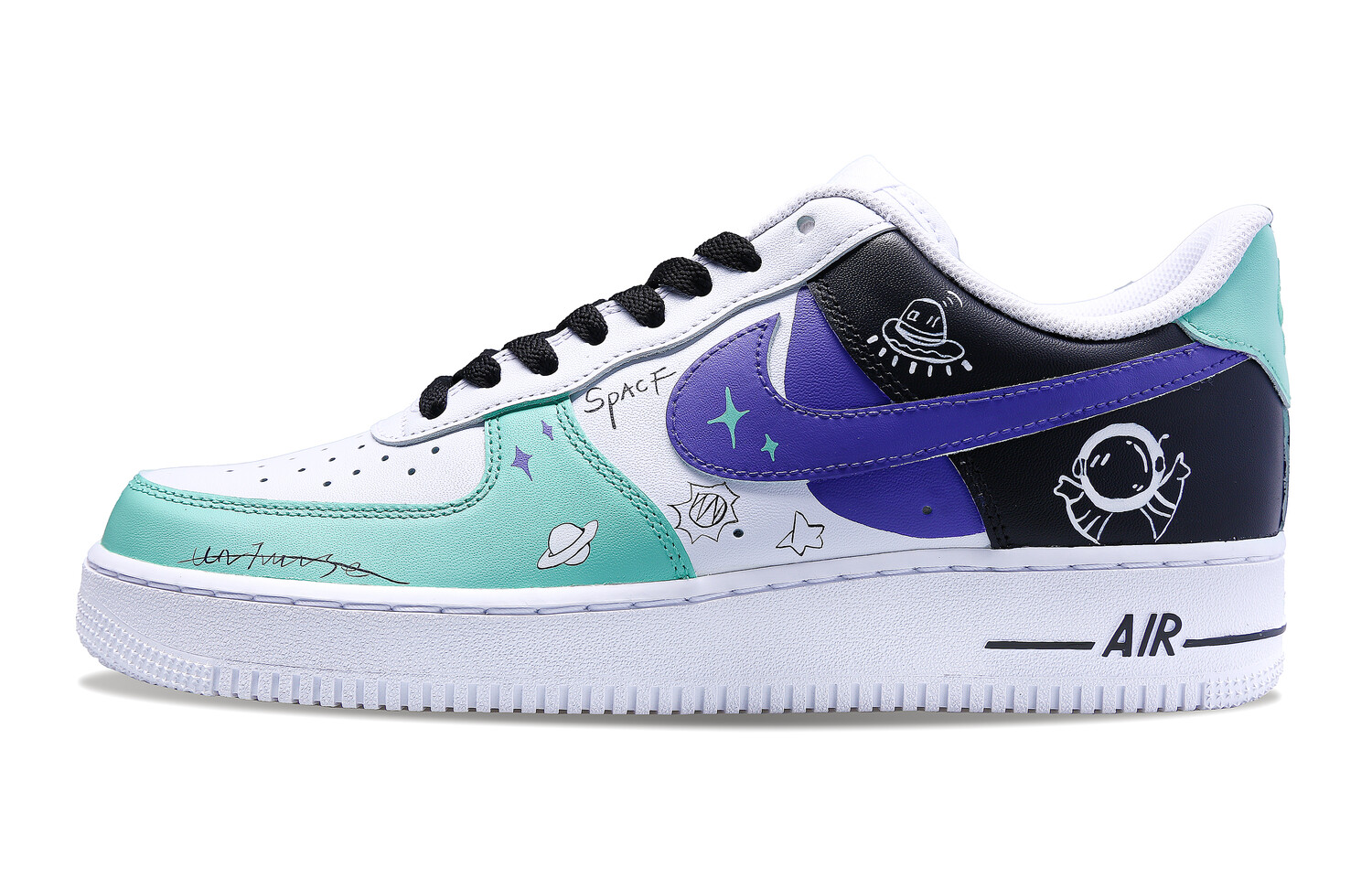 

Кроссовки Nike Air Force 1 Skateboarding Shoes Men Low-top Green, белый