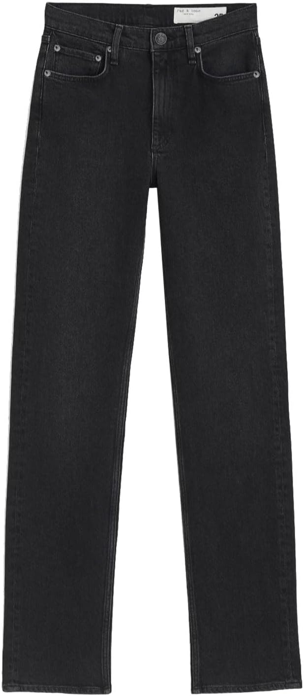 

Rag & Bone женские Harlow потертые черные джинсы полной длины