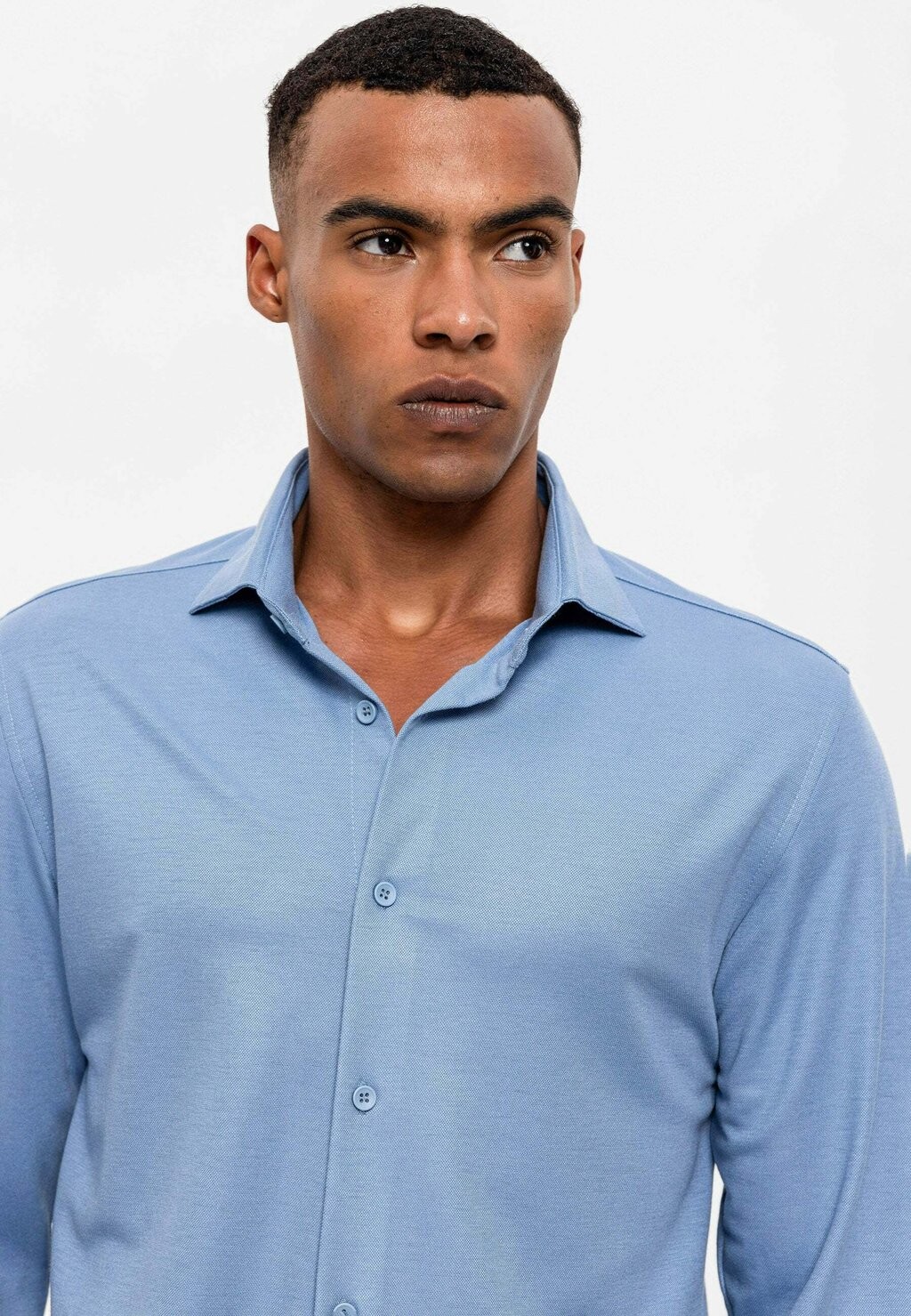 

Рубашка Kent Collar Casual Antioch, нежно-голубая