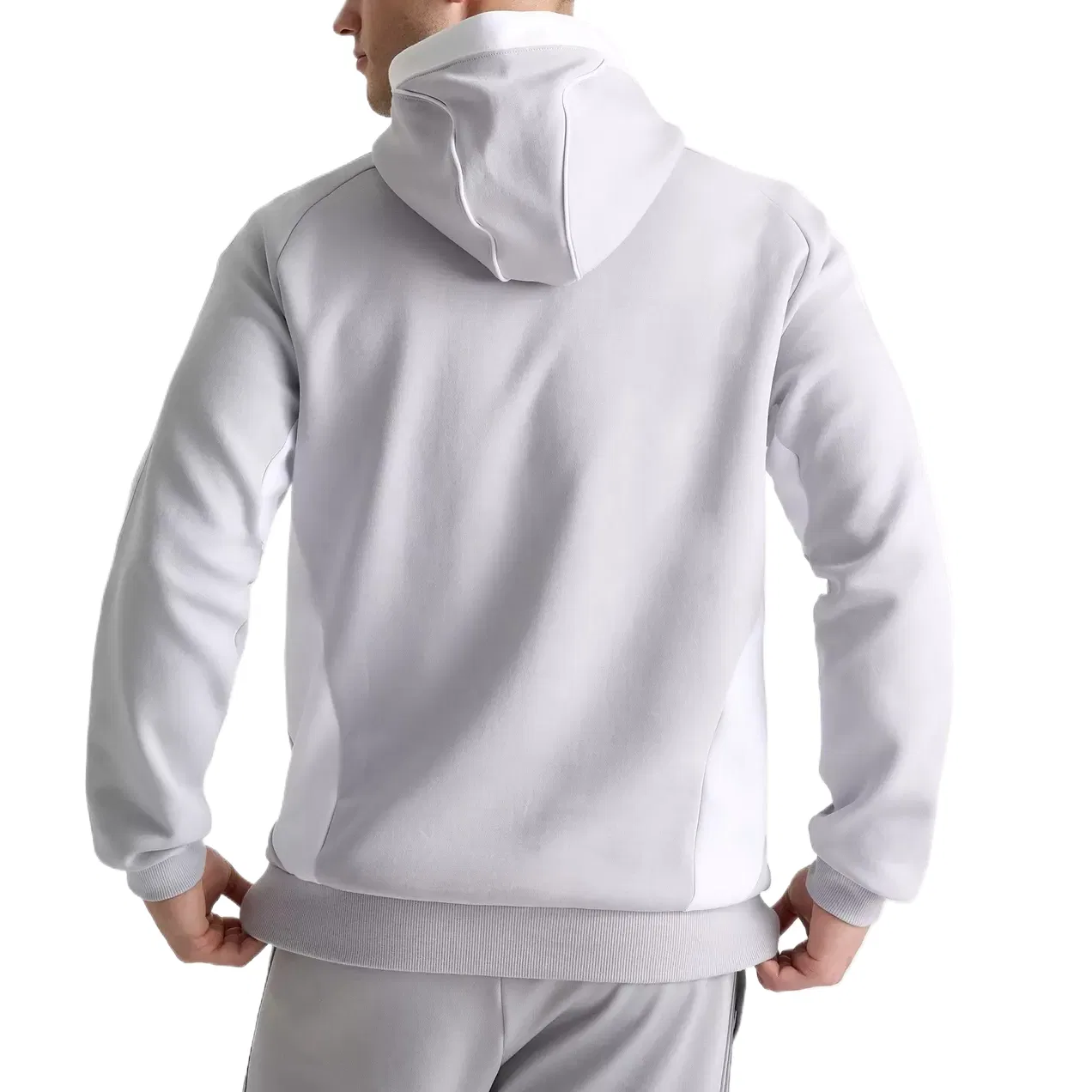 Толстовка Real Madrid мужская Adidas, Light Gray — фото 2