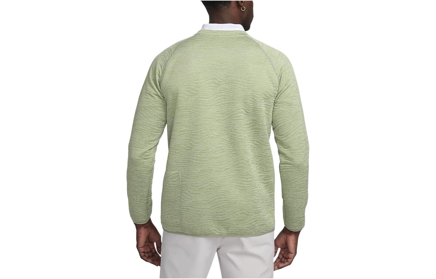 Мужская толстовка Tour Sweatshirt, цвет "масляный" Nike, oil зеленый — фото 4