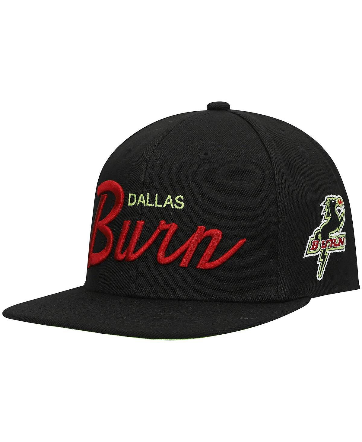 

Мужская черно-зеленая кепка Snapback с историческим логотипом ФК Даллас с момента '96 Foundation Script Mitchell & Ness