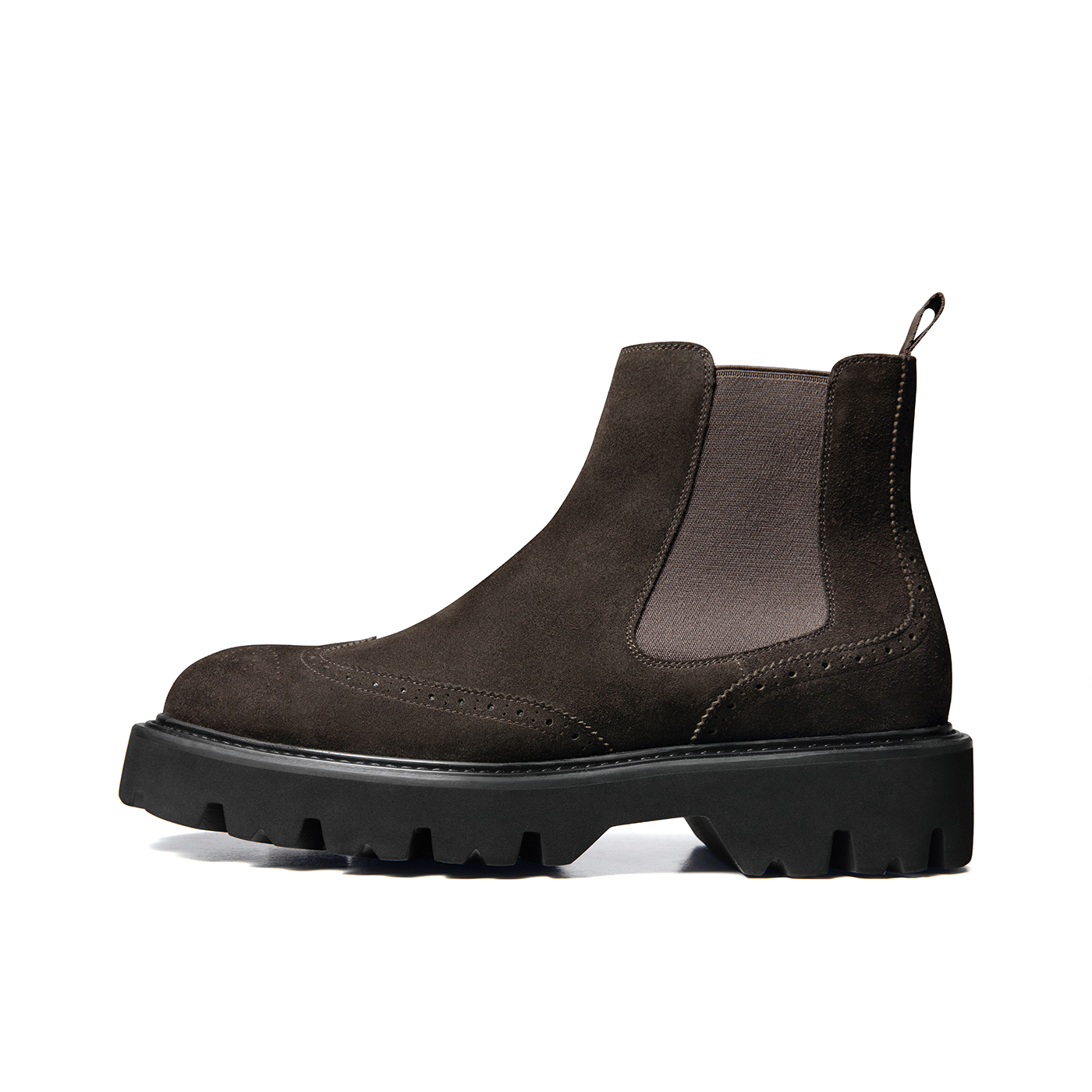 

Короткие челси бутсы 7.5см мужские dark coffee Zuti, Dark Coffee Ze142