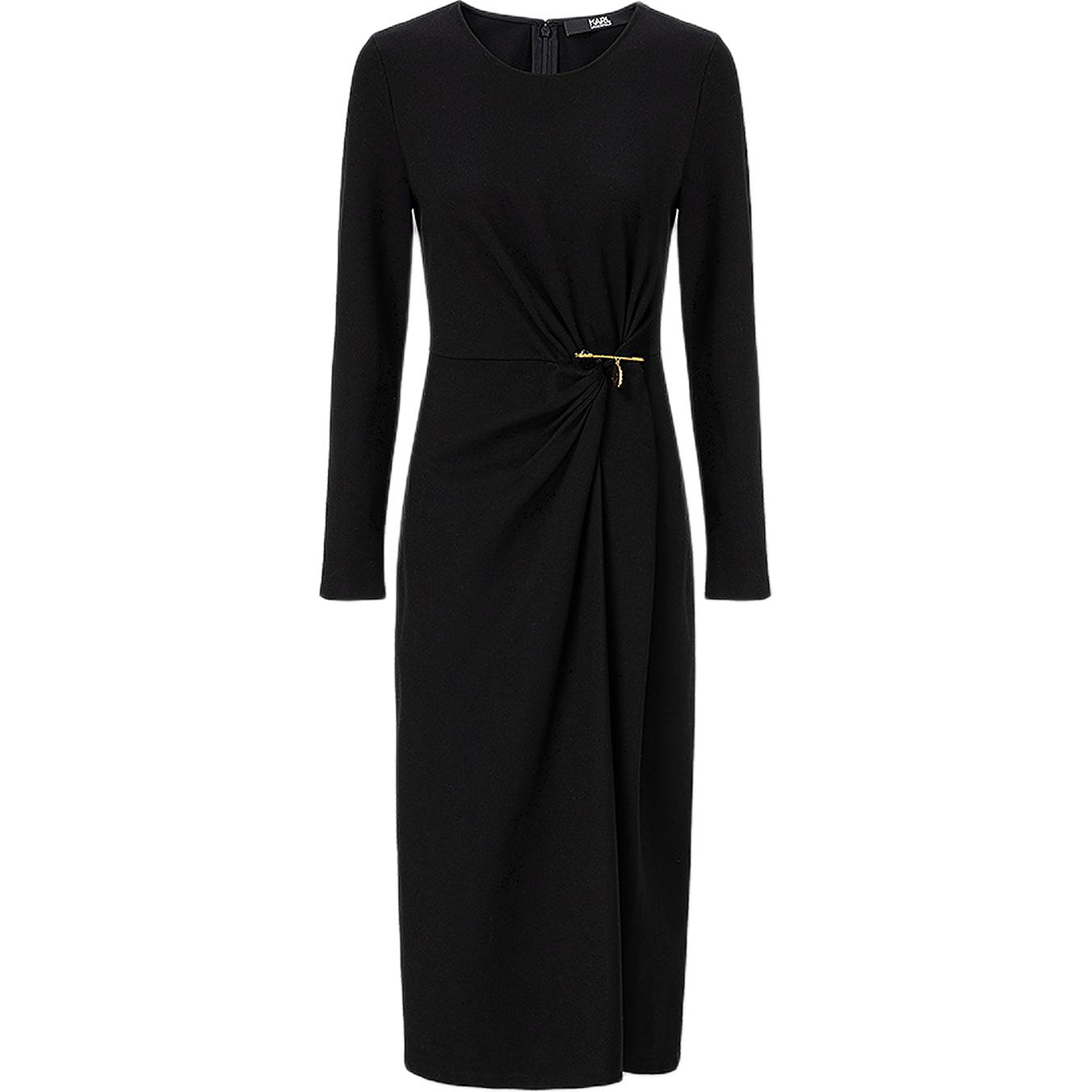 

Karl Lagerfeld FW25 платье с длинными рукавами женское KARL LAGERFELD/Karl Lagerfeld Jeans, черный