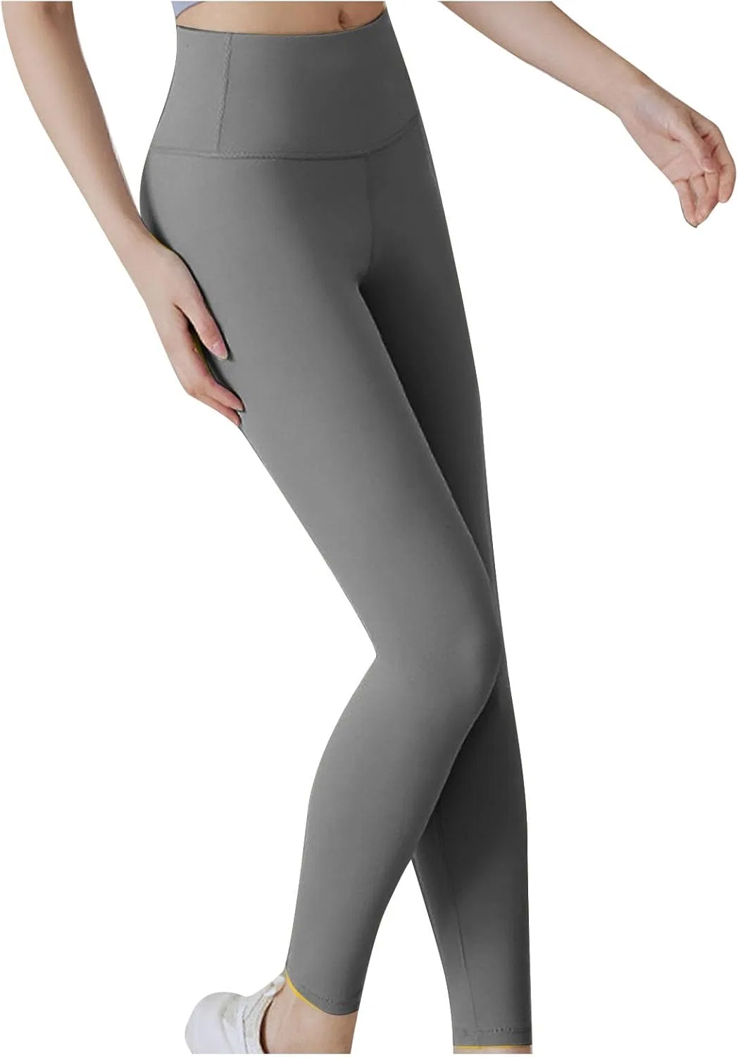 Леггинсы для фитнеса женские, tummy control, A02_gray — фото 2
