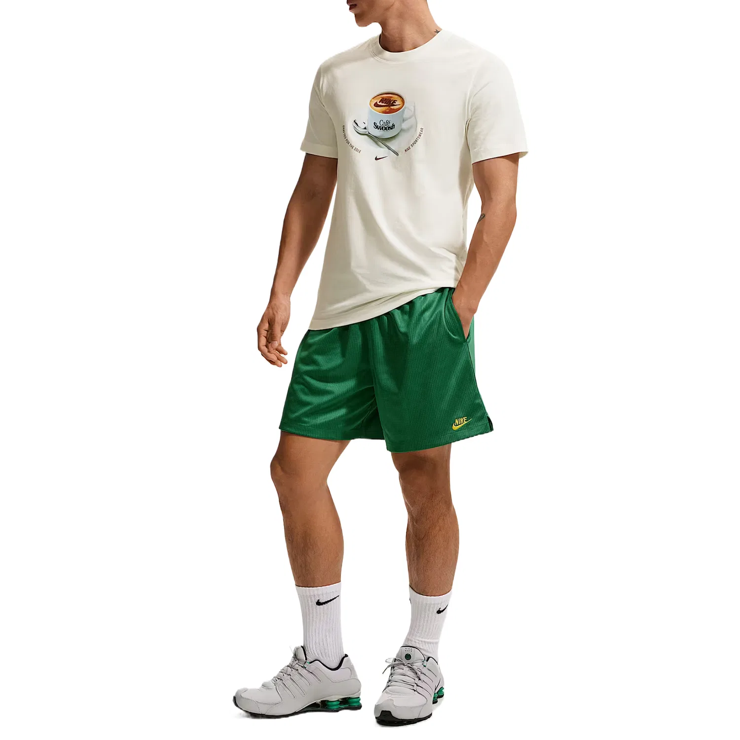 Спортивные шорты Sportswear Club Casual, мужские Nike, Malachite Green/Lightning Green — фото 4