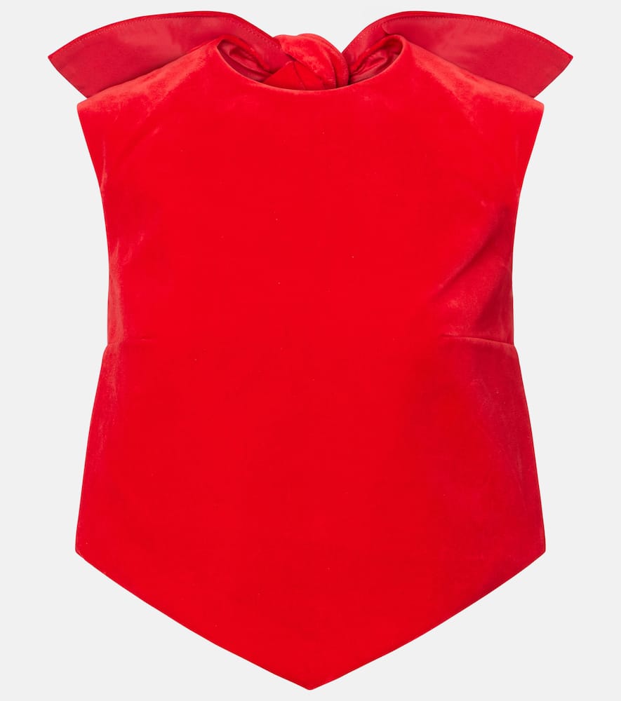 

Кроп-топ из хлопкового вельвета Patou