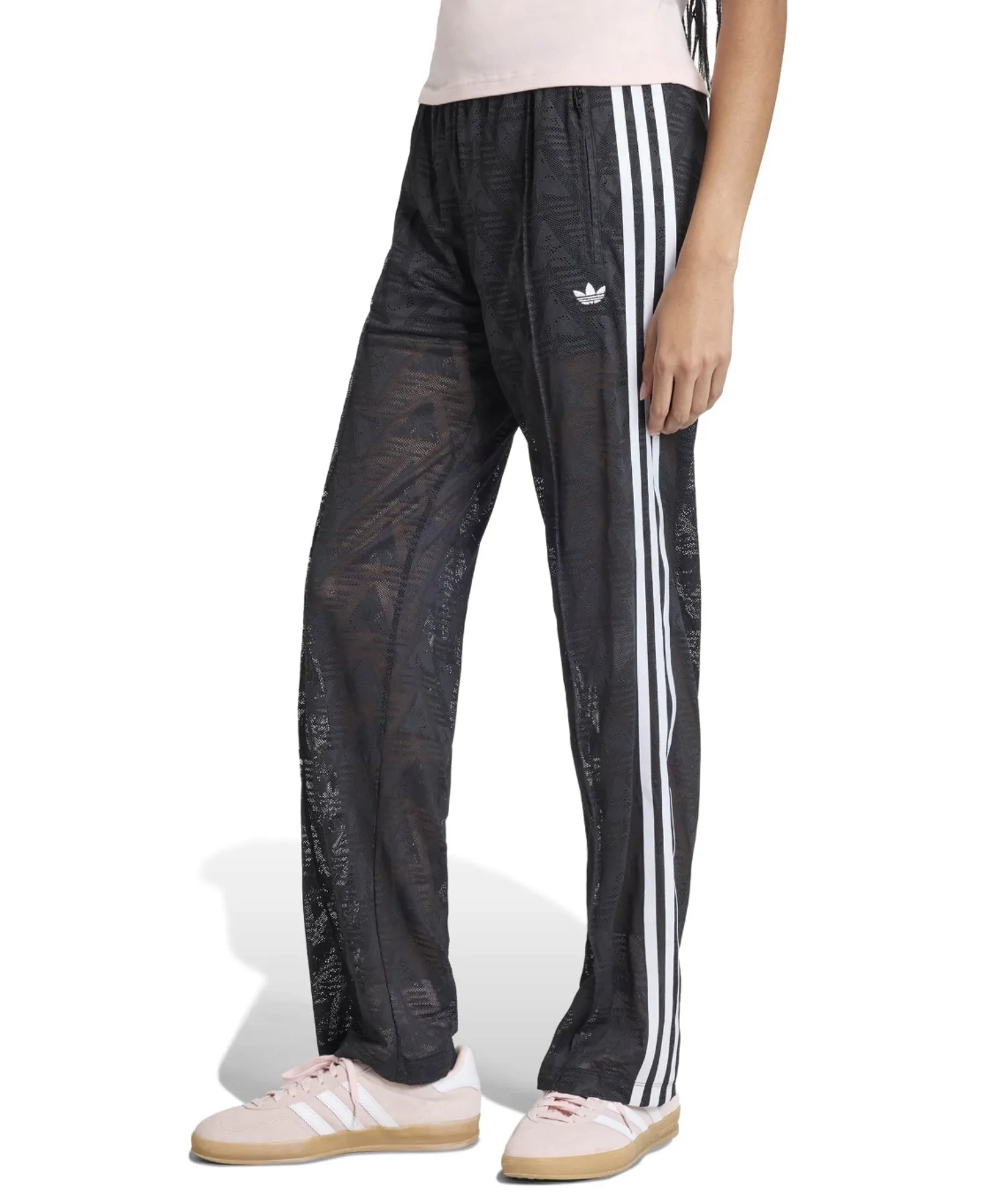 Женские спортивные брюки из трикотажа с эластичной резинкой FIREBIRD CLASSIC LACE adidas черные — фото 3