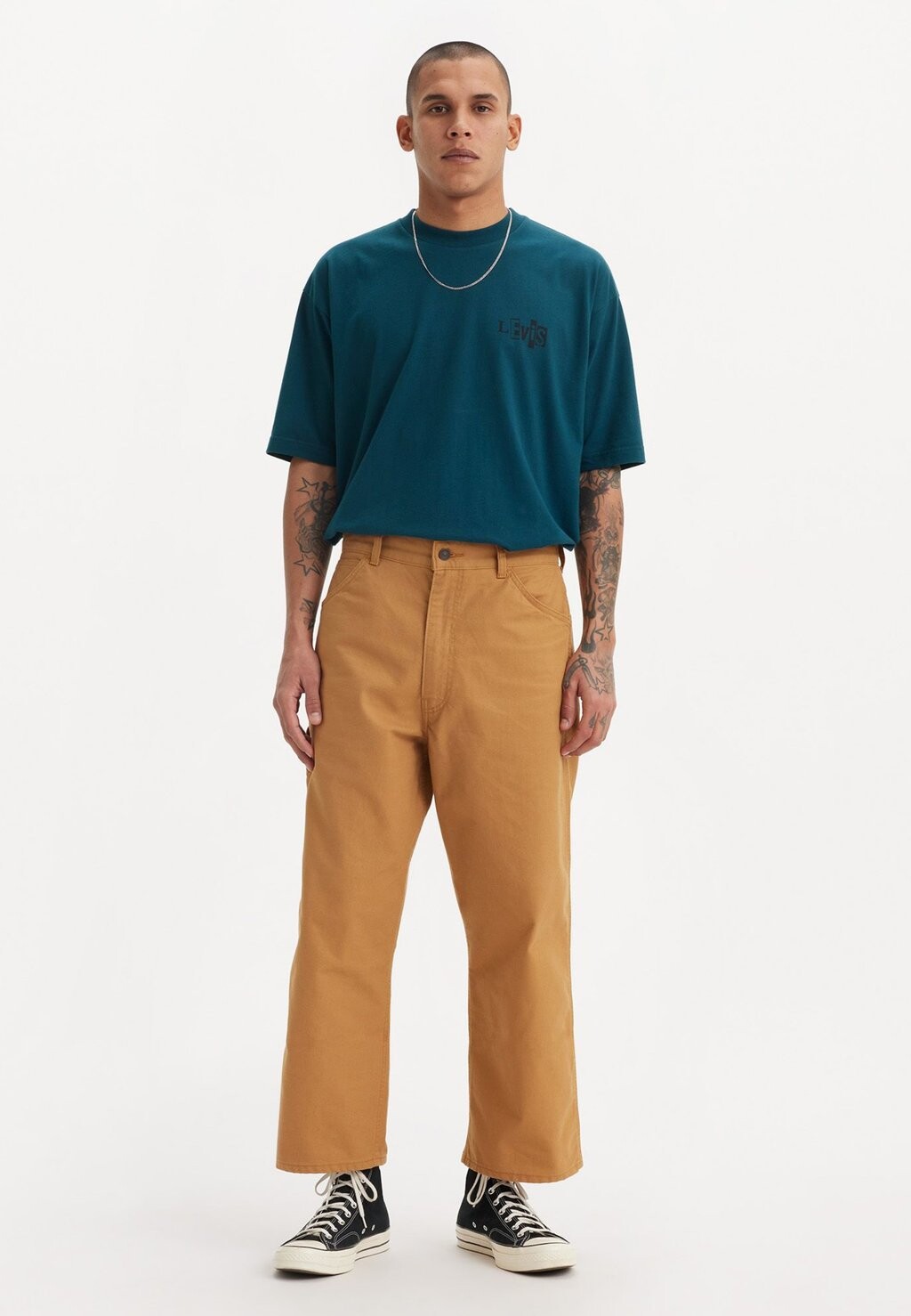 

Мешковатые джинсы SKATE CROP CARPENTER Levi's, бежевый