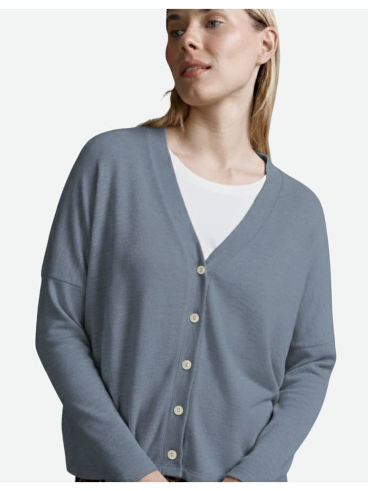 

Кардиган цвета сине-пепельного меланжа Cotton Candy