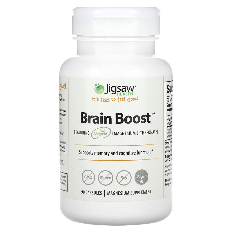 

Jigsaw Health, Brain Boost, 144 мг, 90 капсул (48 мг на капсулу)