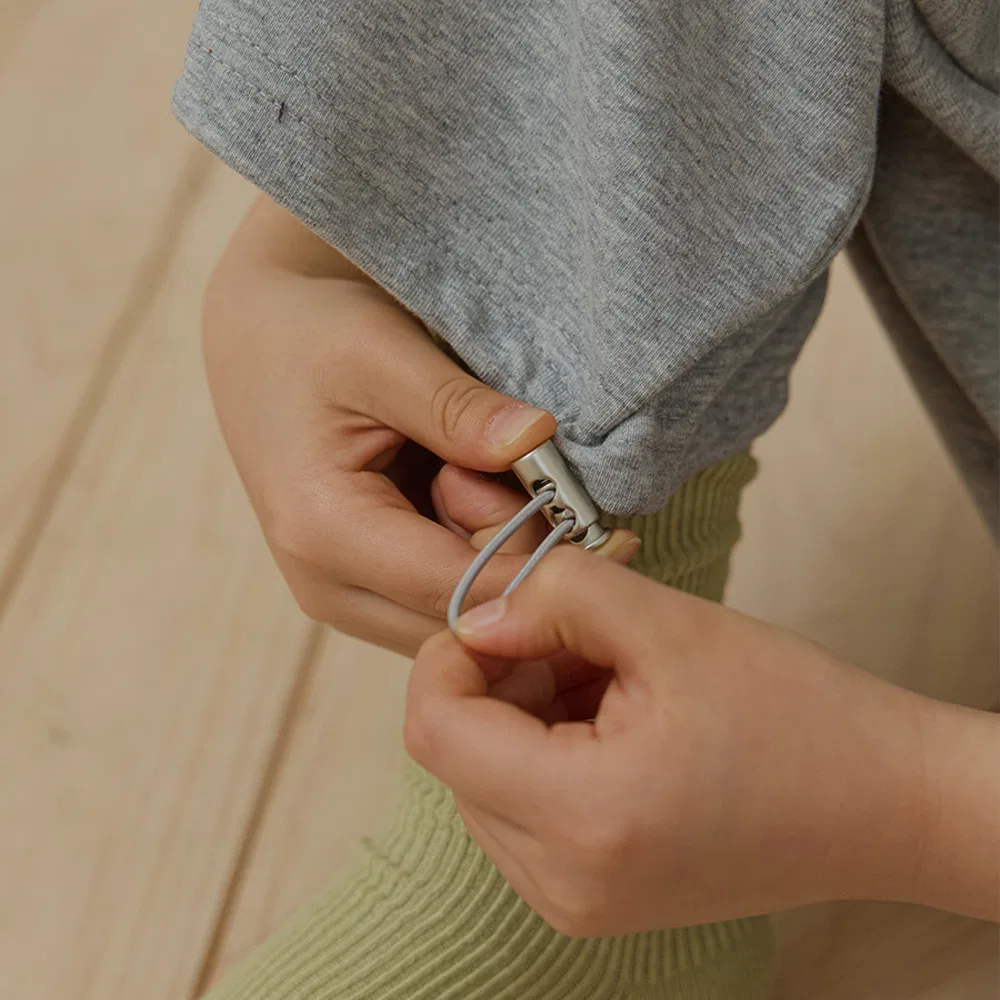 Детские спортивные брюки Lumi Line меланжевого серого цвета от Wednesdayoasis Kids — фото 3