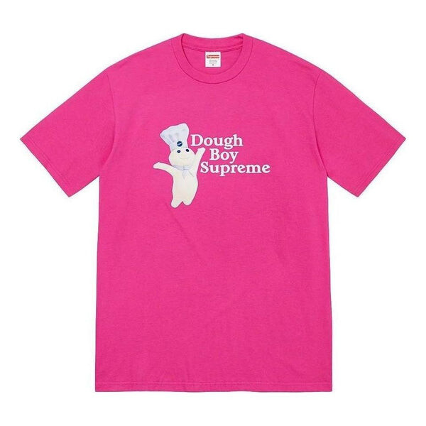 

Футболка doughboy t-shirt 'pink white' Supreme, розовый
