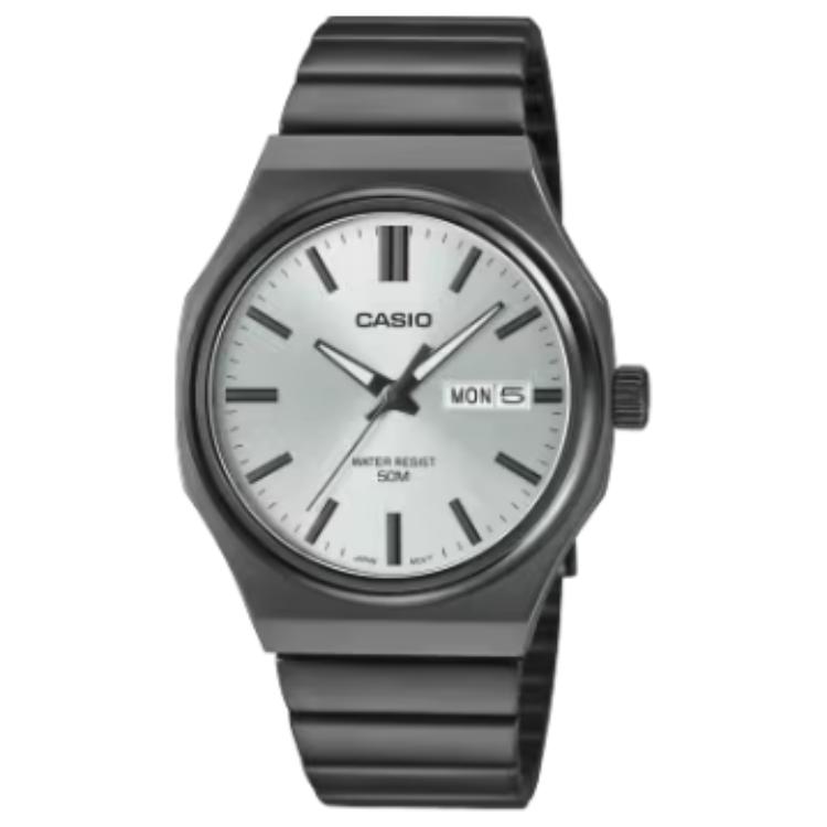 

CASIO Часы Standard Collection Quartz Movement Stainless Steel Strap Watch Men's Watch Silver Dial, Silver Dial