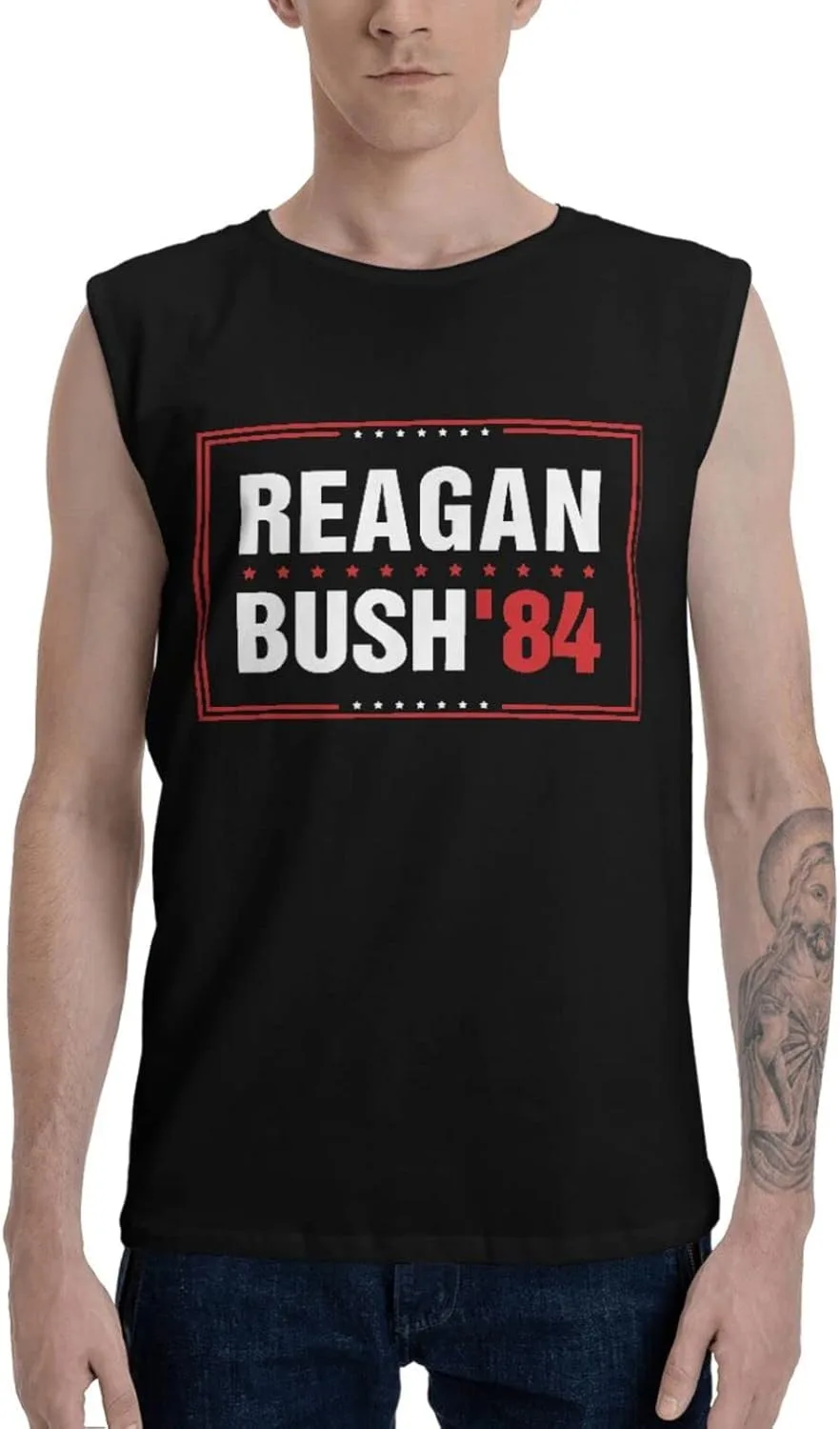 

Футболка Funny Shirts for Men Reagan Bush 84 Campaign PLOWS