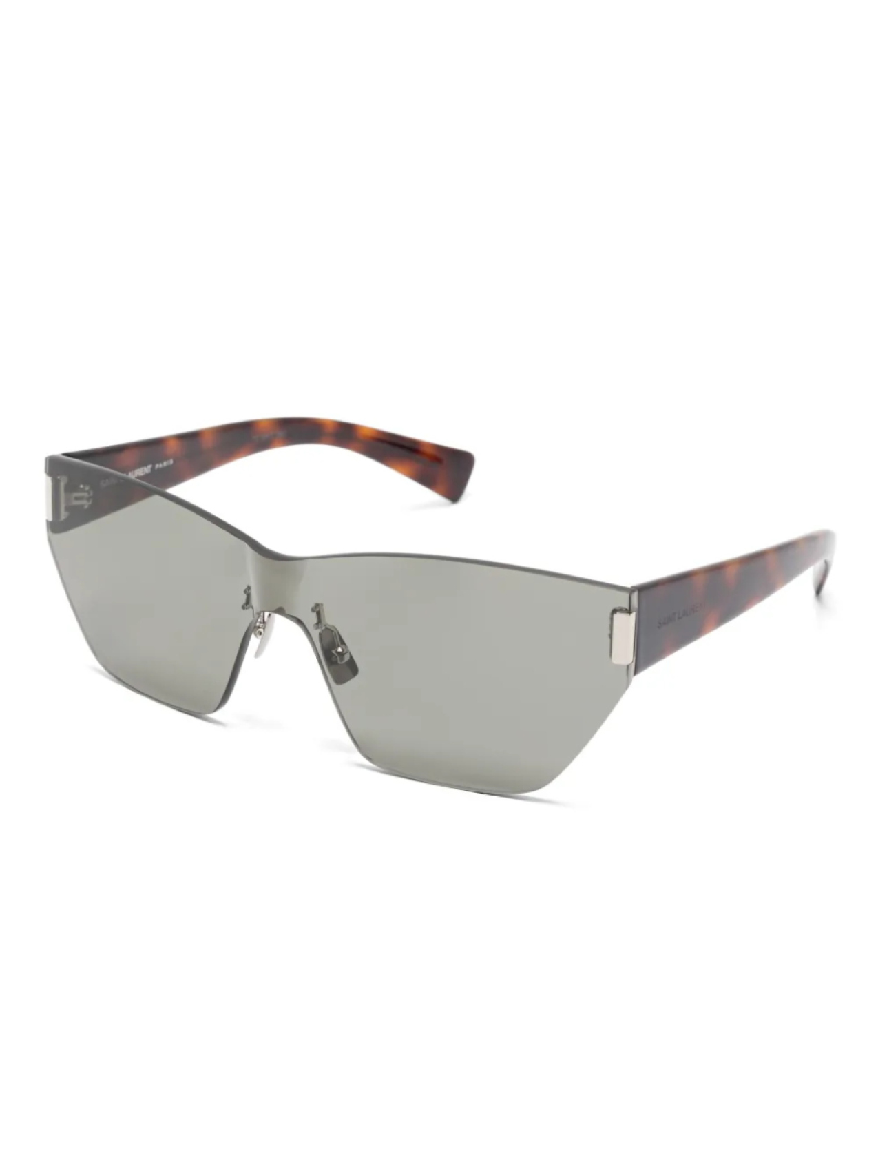 Солнцезащитные очки в большой оправе Saint Laurent Eyewear, черный — фото 2