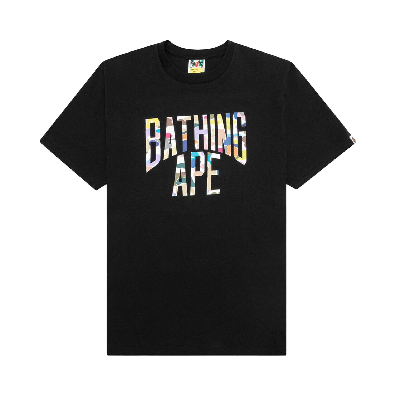 

Футболка с логотипом BAPE Multi Camo NYC, черная, Черный, Футболка с логотипом BAPE Multi Camo NYC, черная