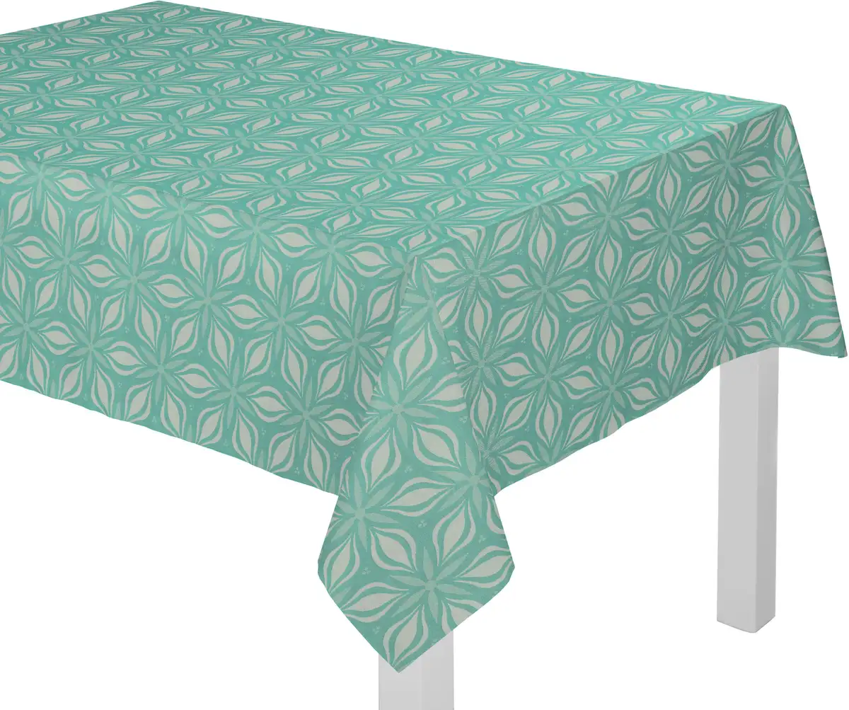 

Скатерть Adam "Retro Floret", экологичная 145х220 см, цвет petrol