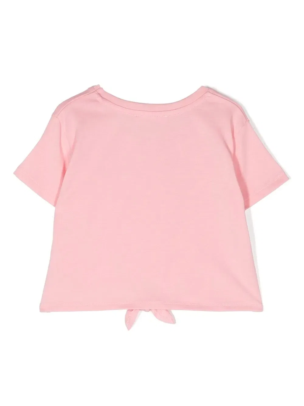 Футболка с металлизированным логотипом Michael Kors Kids, розовый — фото 2