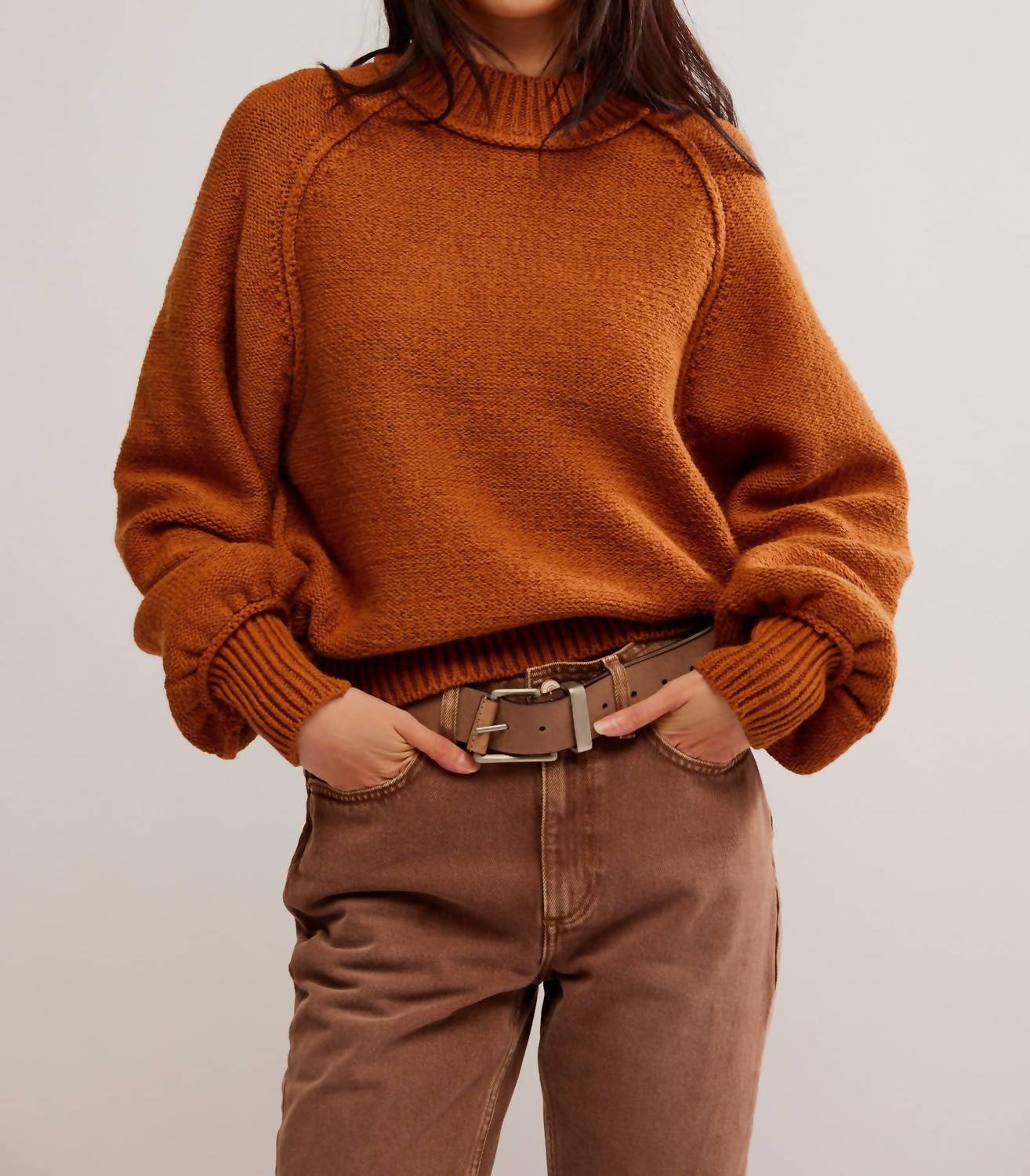 

Лонгслив женский Free People, цвет meerkat