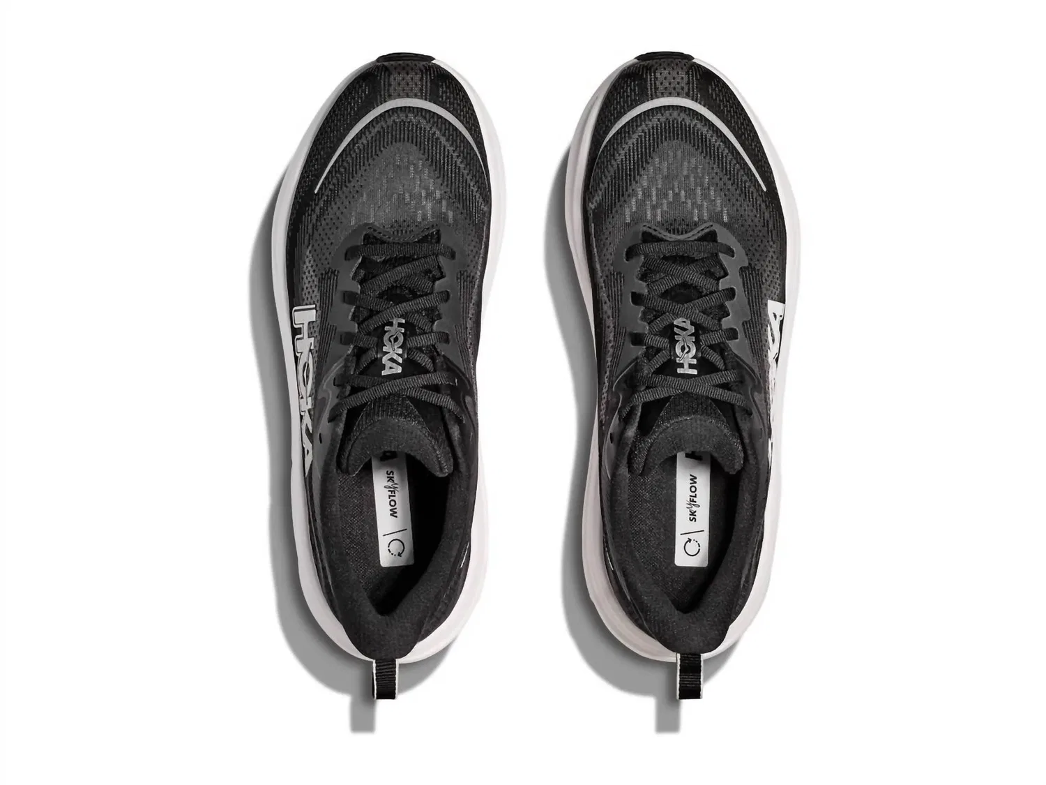 Hoka Мужские кроссовки Skyflow в черно-белом цвете — фото 3