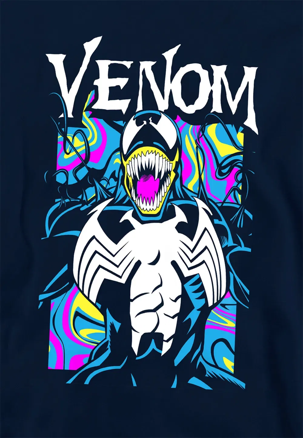 Детский худи Marvel Venom, темно-синий, темно-синий — фото 2
