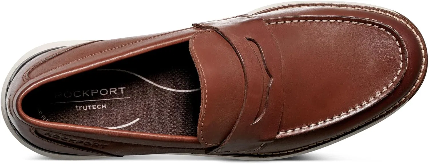 Мужские лоферы Rockport Liam Penny, Dark Natural Leather — фото 3