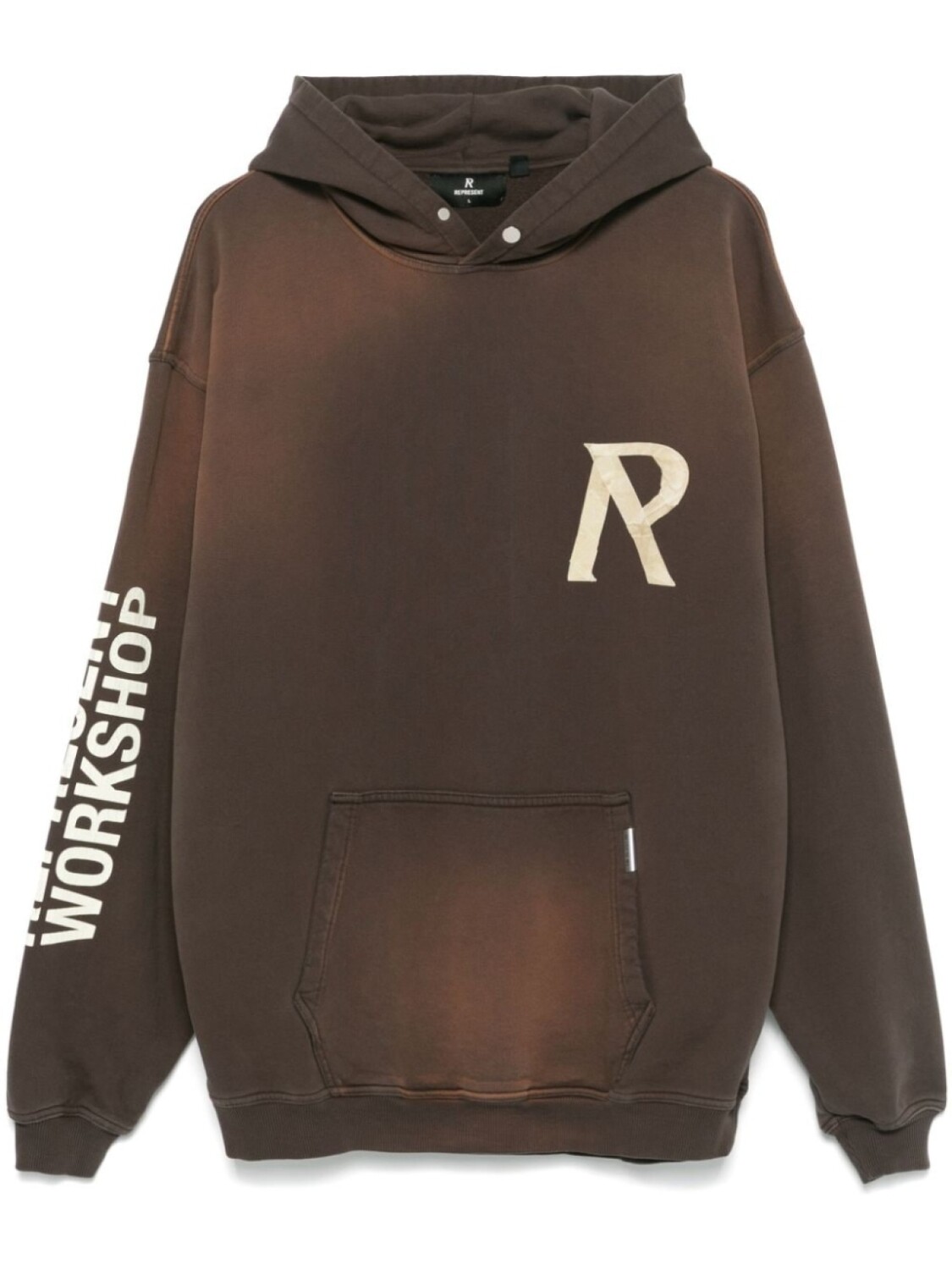 

Represent худи с контрастным декором, коричневый