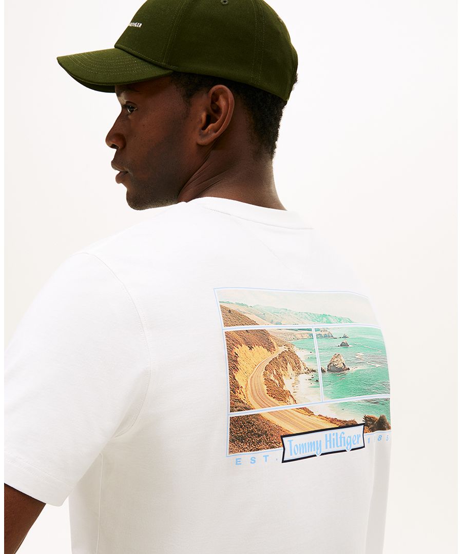 

Мужская футболка с фотопринтом Побережье Tommy Hilfiger, White, Белый, Мужская футболка с фотопринтом Побережье Tommy Hilfiger, White