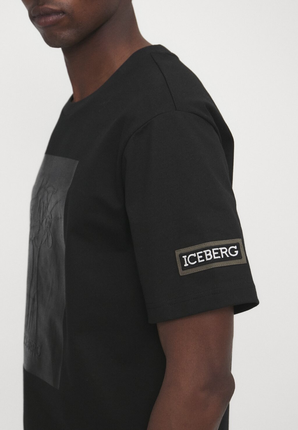 

Футболки с принтом Iceberg, черный