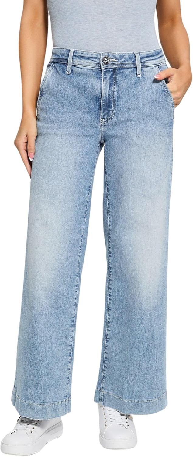 

Женские укороченные джинсы GUESS Eco Zoya Wide Leg, Bella Vita