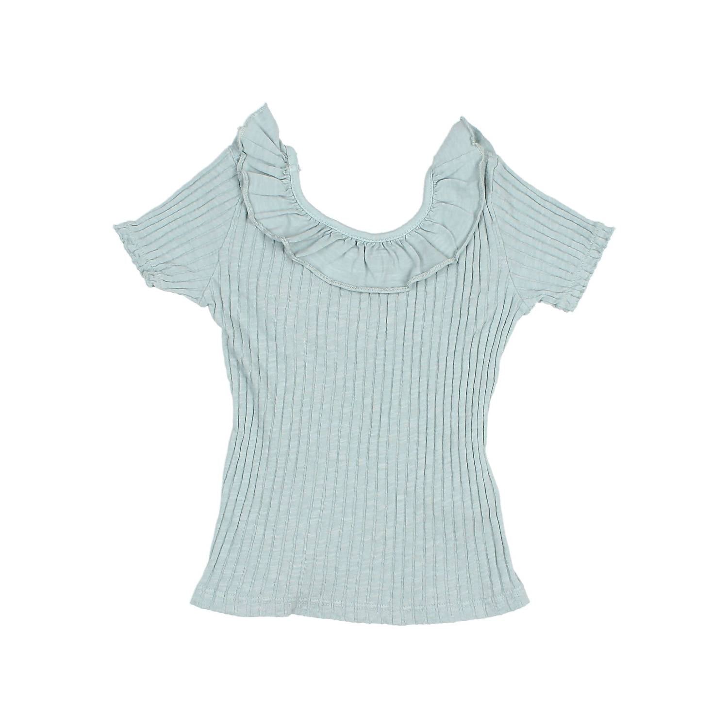 

Детская футболка с воротником-стойкой в зеленом цвете Búho