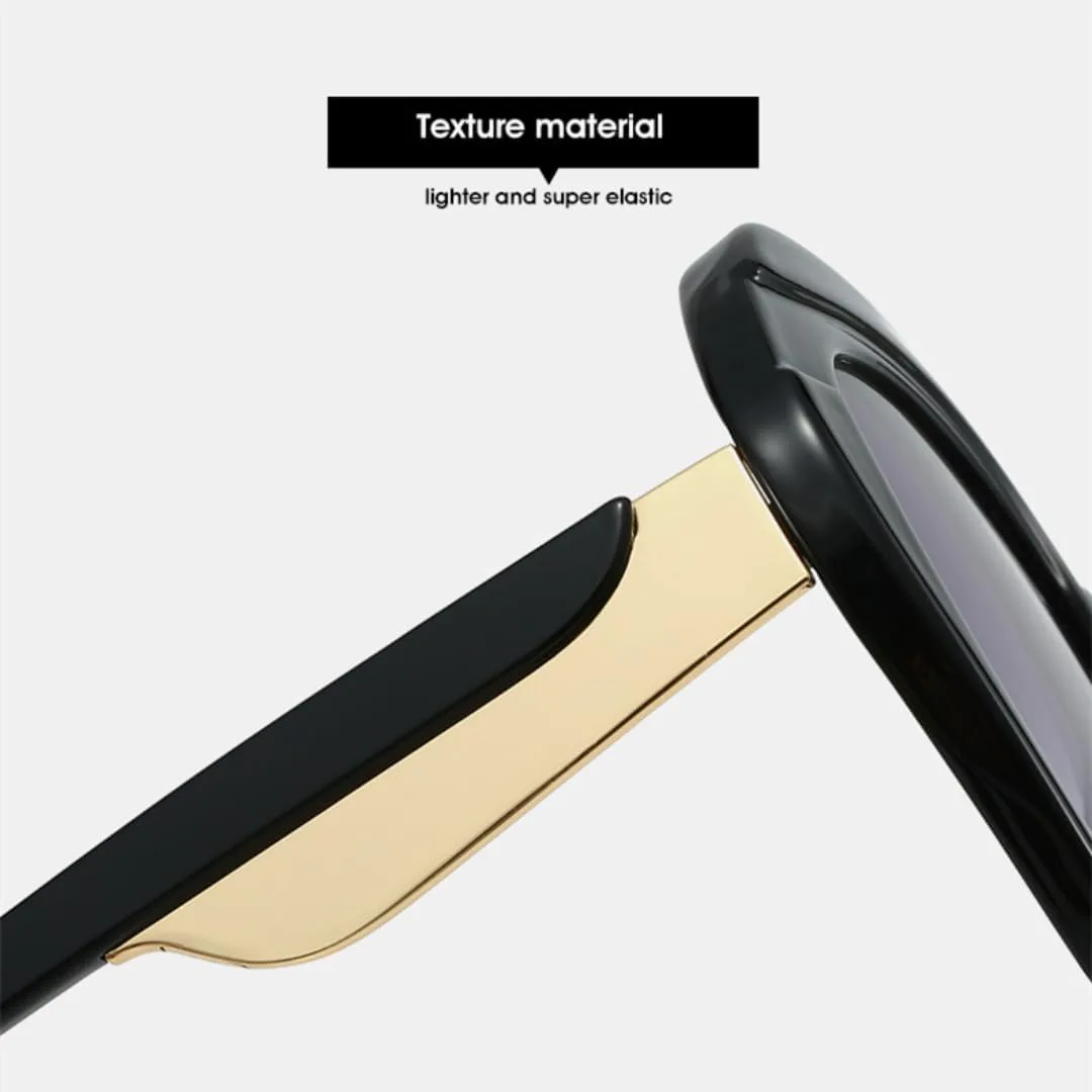 

Ретро леопардовый градиентный овальный дизайн, женские солнцезащитные очки, роскошные мужские очки с защитой от УФ-излучения UV400 TYUVIVO, Beige Brown Blue