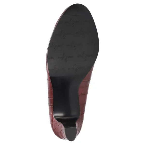 Женские туфли-лодочки Equinox на платформе Easy Street, цвет burgundy croco — фото 4
