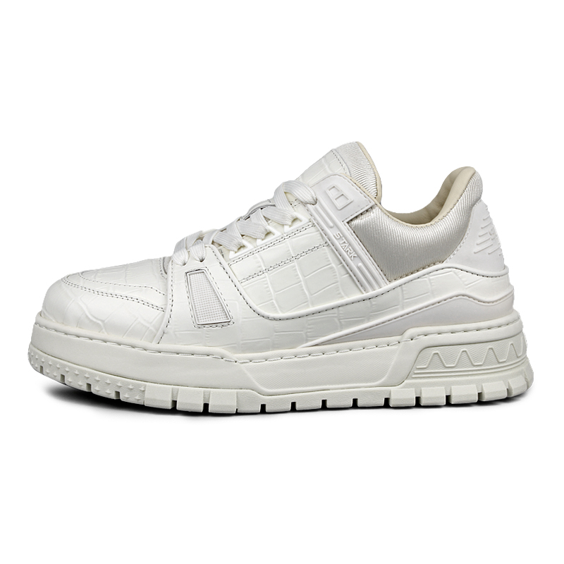 

XIE SHE Скользоустойчивые легкие дышащие мужские скейтерские кеды лоу-топ белые, цвет White