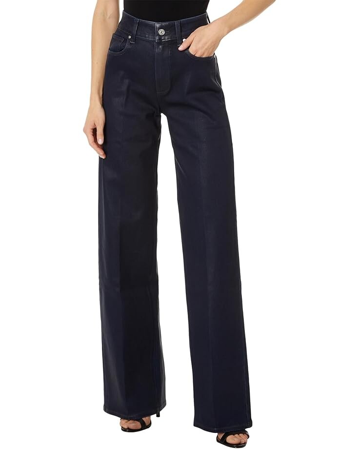 

Джинсы Paige Sasha in Glazed Indigo Coating, цвет Glazed Indigo Coating