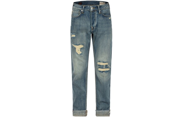 

Джинсы мужские деним синие Evisu, синий