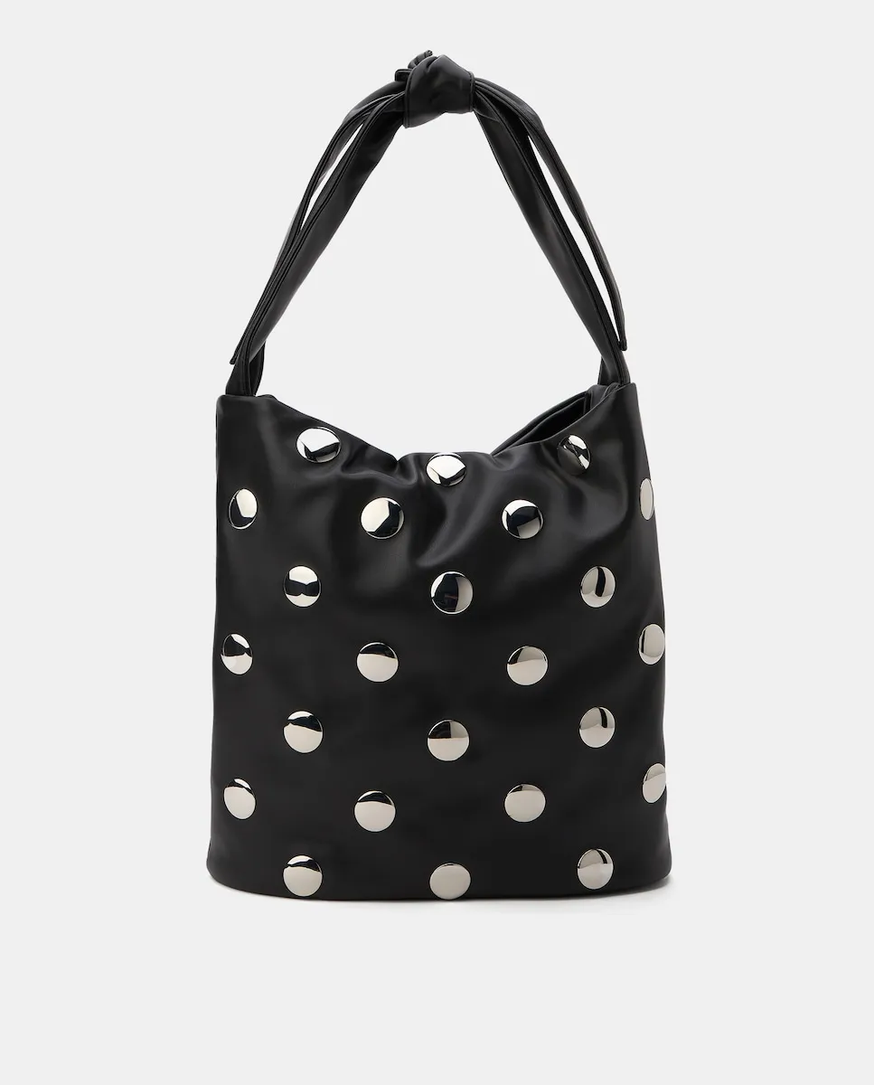 

Сумка через плечо с заклепками Jo & Mr. Joe, черный