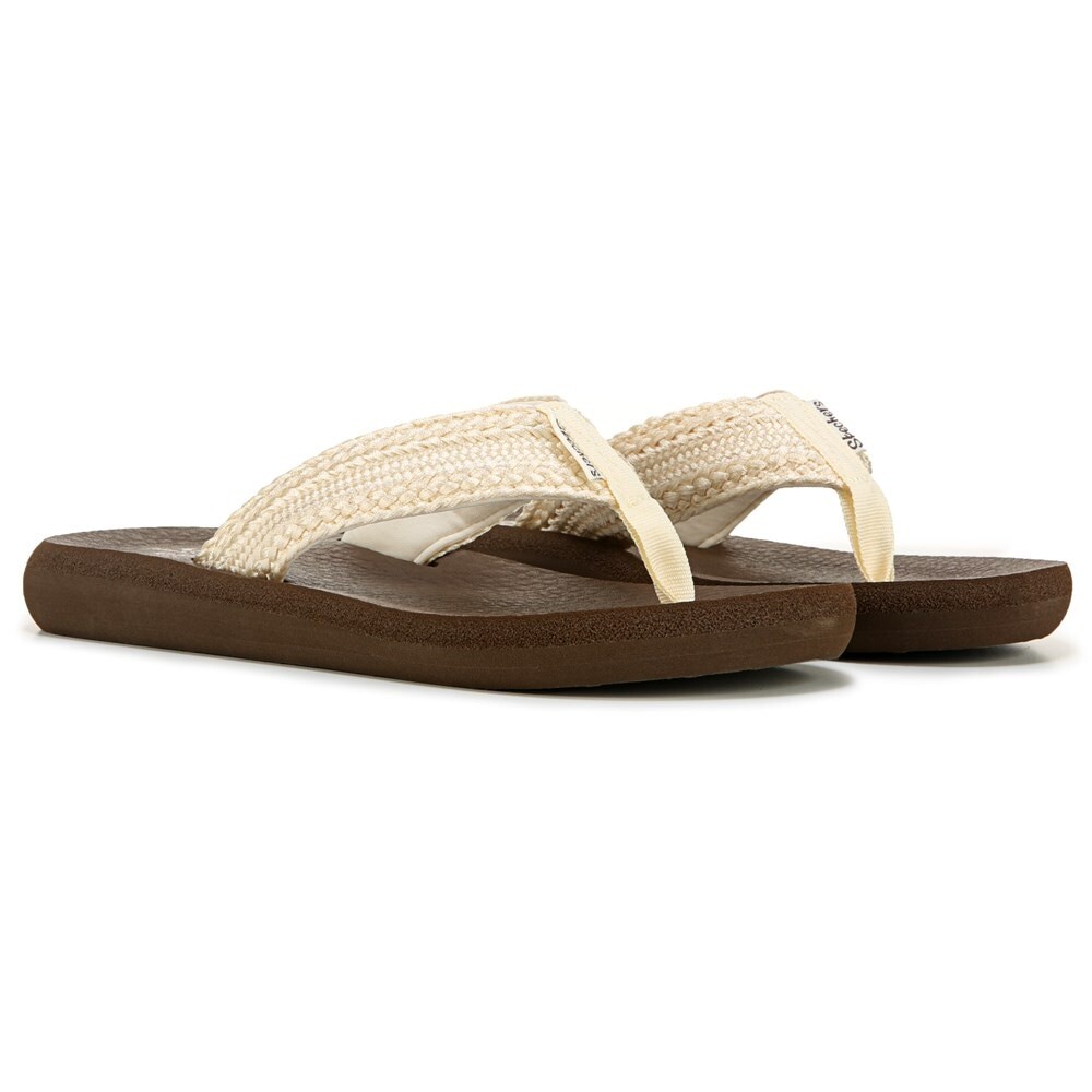 Женские шлепанцы Asana Hidden Valley Skechers, цвет natural